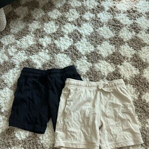 H&M Black and Cream Shorts Duo